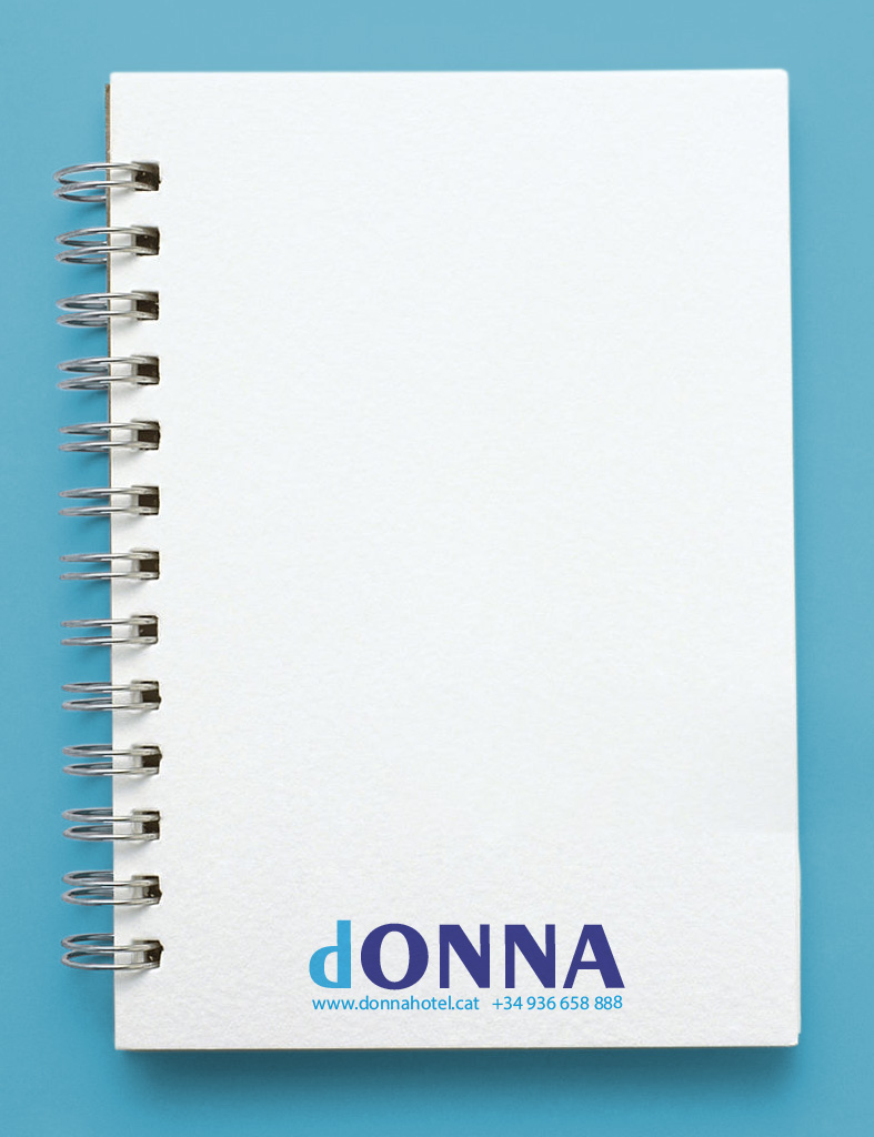 Diseño de Block de notas, merchandising para DonnaDiseño de Block de notas, merchandising para Donna