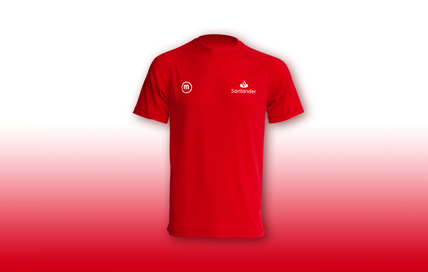 Diseño camiseta Banco Santander, Merchandising